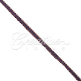 1/8" Satin With Gold Edge Ribbon - 50 Yards (Plum)