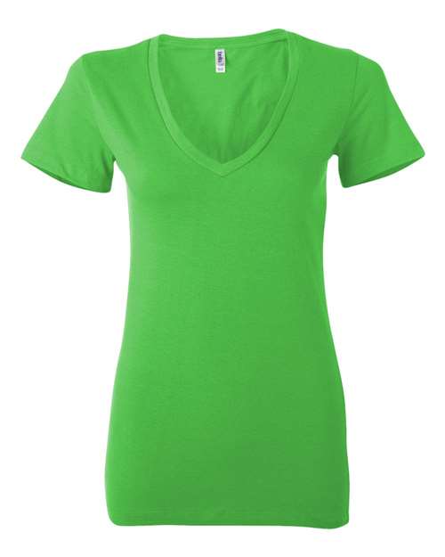 Bella + Canvas Women's Jersey Deep V-Neck Tee