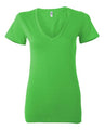 Bella + Canvas Women's Jersey Deep V-Neck Tee