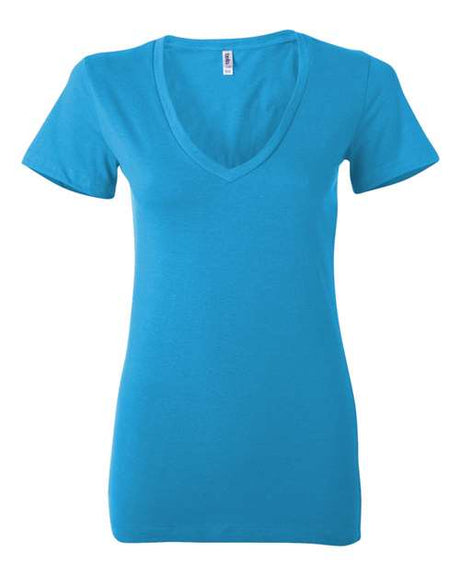 Bella + Canvas Women's Jersey Deep V-Neck Tee