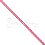 1/8" Satin With Gold Edge Ribbon - 50 Yards (Hot Pink)