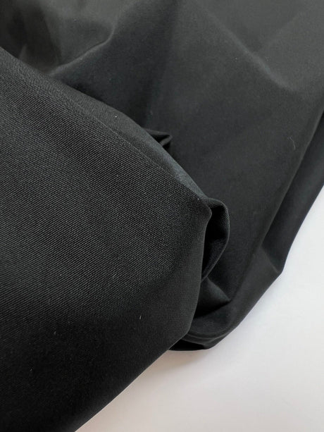 Black Rep Weave Polyester Fabric