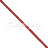 1/8" Satin With Gold Edge Ribbon - 50 Yards (Red)