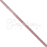 1/8" Satin With Gold Edge Ribbon - 50 Yards (Rosy Mauve)