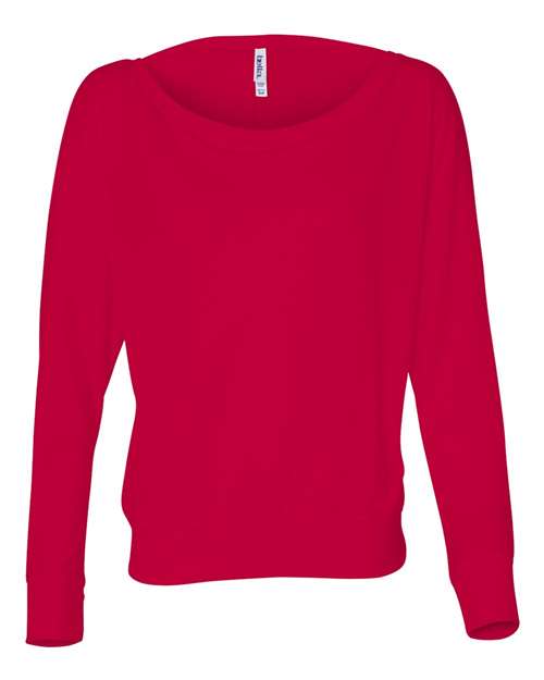 Women's Flowy Off Shoulder Long Sleeve Tee