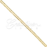 1/8" Satin With Gold Edge Ribbon - 50 Yards (Toffee)