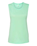 Image 1: Women's Flowy Scoop Muscle TankImage 2: Soft scoop neck sleeveless topImage 3: Flowy women's muscle tank designImage 4: Blank tank for custom printingImage 5: Lightweight casual summer shirtImage 6: Comfortable women's jersey tank