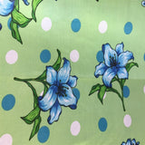 Poly Cotton Floral Polka Dot Fabric