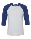 Bella + Canvas Unisex Three-Quarter Sleeve Baseball Tee