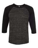 Bella + Canvas Unisex Three-Quarter Sleeve Baseball Tee