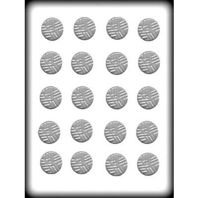 Round Shallow Mint 1-1/4" Hard Candy Mold (8H-5012)*