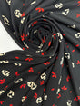 Polyester Crepe Printed Red Black