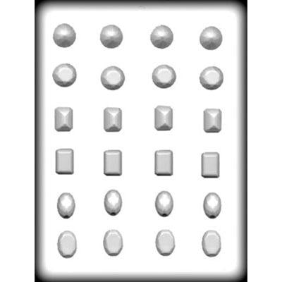 Assorted Jewels 1" Hard Candy Mold (8H-5117)*
