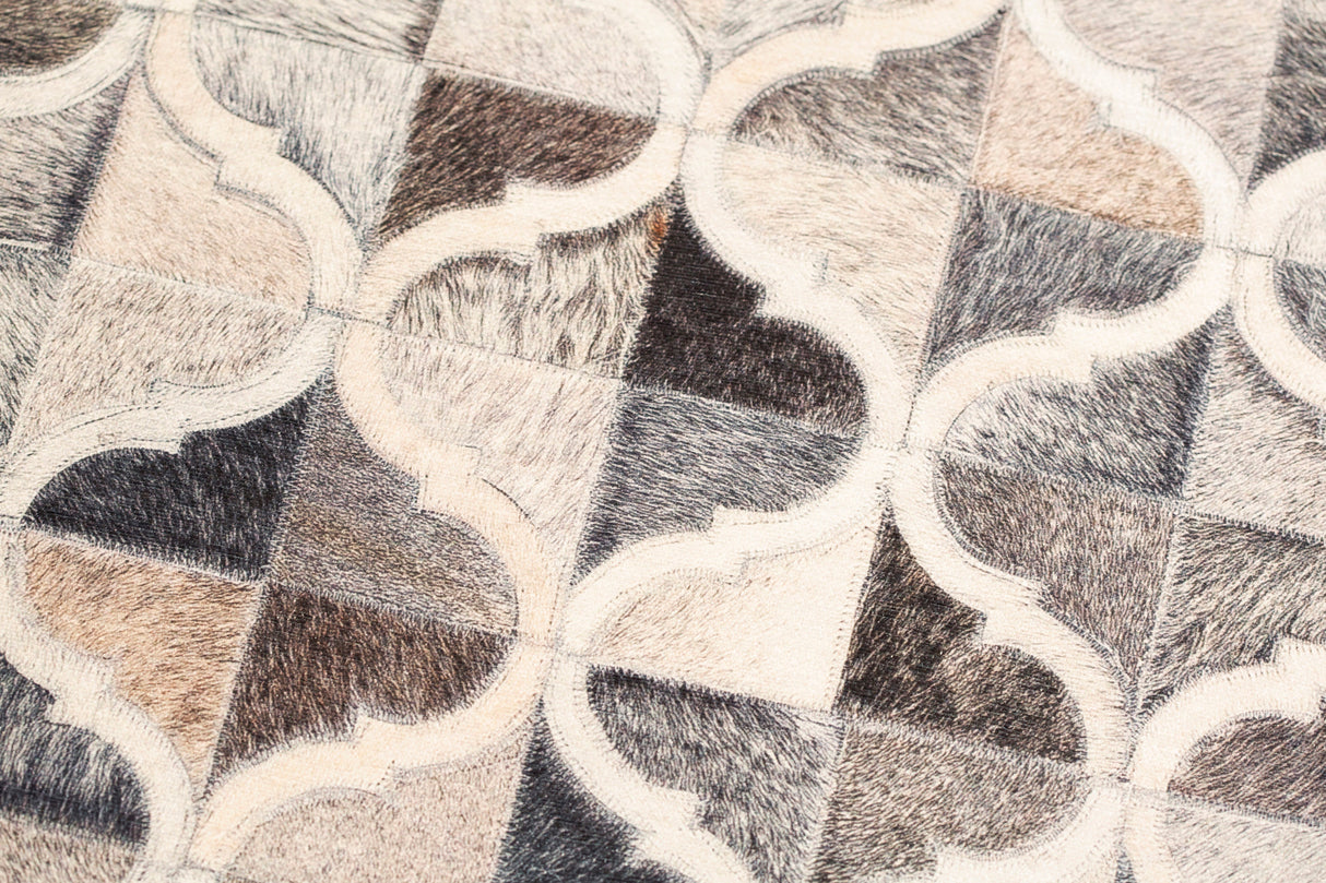 Joy Collection Polyester Printed Rug - Geometric Patch Work, Contemporary Earth Tones (5' X 7')