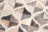 Joy Collection Polyester Printed Rug - Geometric Patch Work, Contemporary Earth Tones (5' X 7')