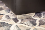 Joy Collection Polyester Printed Rug - Geometric Patch Work, Contemporary Earth Tones (5' X 7')
