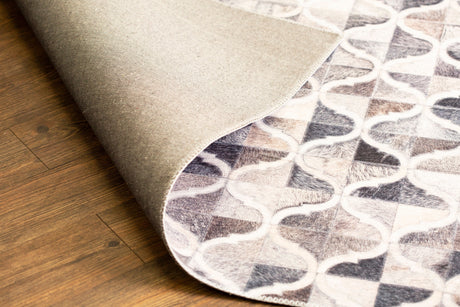 Joy Collection Polyester Printed Rug - Geometric Patch Work, Contemporary Earth Tones (5' X 7')
