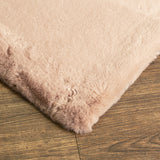 Soft Touch Faux Rabbit Chinchilla Feel Polyester Fabric - Solid Colors, 1" Pile Height (1 Rug)