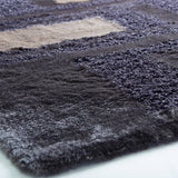 Soft Plush Fluffy Multi-Textural Design Shag Area Rug Carpet - Earth Tone, 1.5" High Pile (1 Rug)