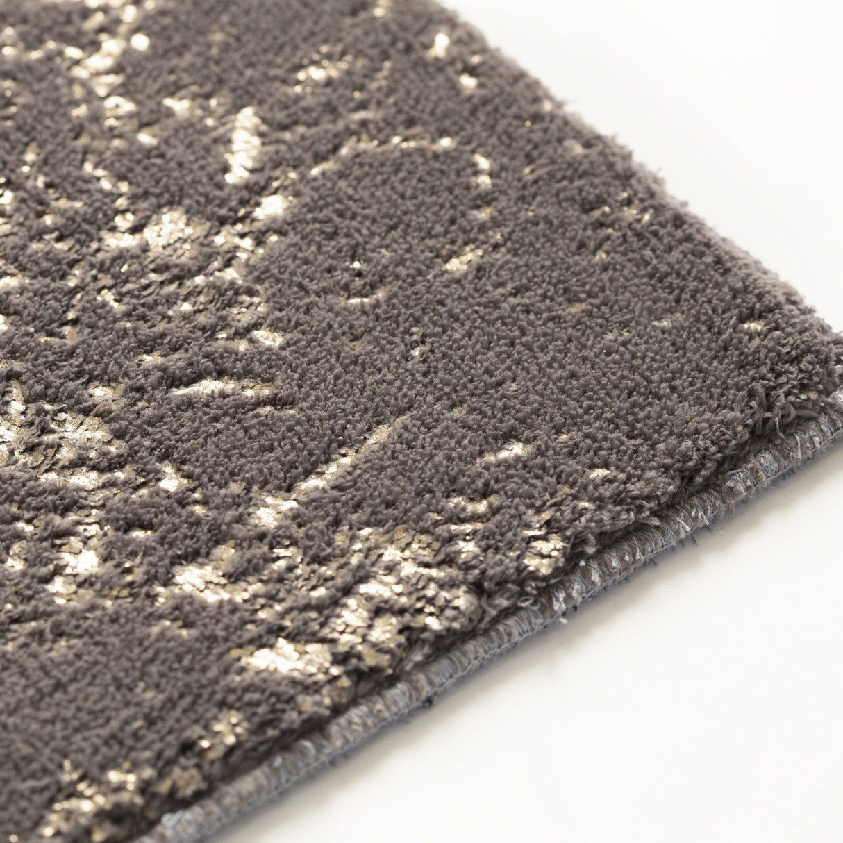Soft Plush Fluffy Lattice Design Faux Fur Rug - Black Gray And White Lattice Pattern, Gray, 7'6" X 10'3" (1 Rug)