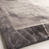 Soft Plush Fluffy Lattice Design Area Rug Carpet Faux Fur Rug - Silver Lattice Pattern, 5' X 7' (1 Piece)