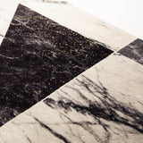 Makymo Polyester Faux Fur Rug - Black Gray And White Lattice Design, Soft Plush, 7'6" X 10'3" (1 Piece)
