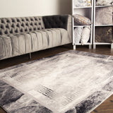 Soft Plush Fluffy Lattice Design Area Rug Carpet Faux Fur Rug - Silver Lattice Pattern, 5' X 7' (1 Piece)