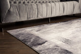 Soft Plush Fluffy Lattice Design Area Rug Carpet Faux Fur Rug - Silver Lattice Pattern, 5' X 7' (1 Piece)