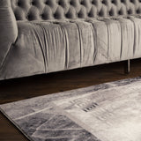 Soft Plush Fluffy Lattice Design Area Rug Carpet Faux Fur Rug - Silver Lattice Pattern, 5' X 7' (1 Piece)