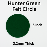 Acrylic Felt Circles 5 Inch Pack of 5