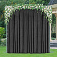 Crushed Velvet Backdrop Drape Panel Black