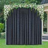 Velvet Backdrop Drape Panel 10 ft x 57 in Black