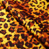 Jungle Fever Nylon Spandex Fabric - Multi-Color Leopard Print, 58/60" Width (1 Yard)