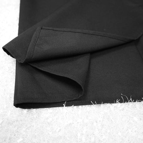 Square Polyester Table Overlay Topper 72x72 Black