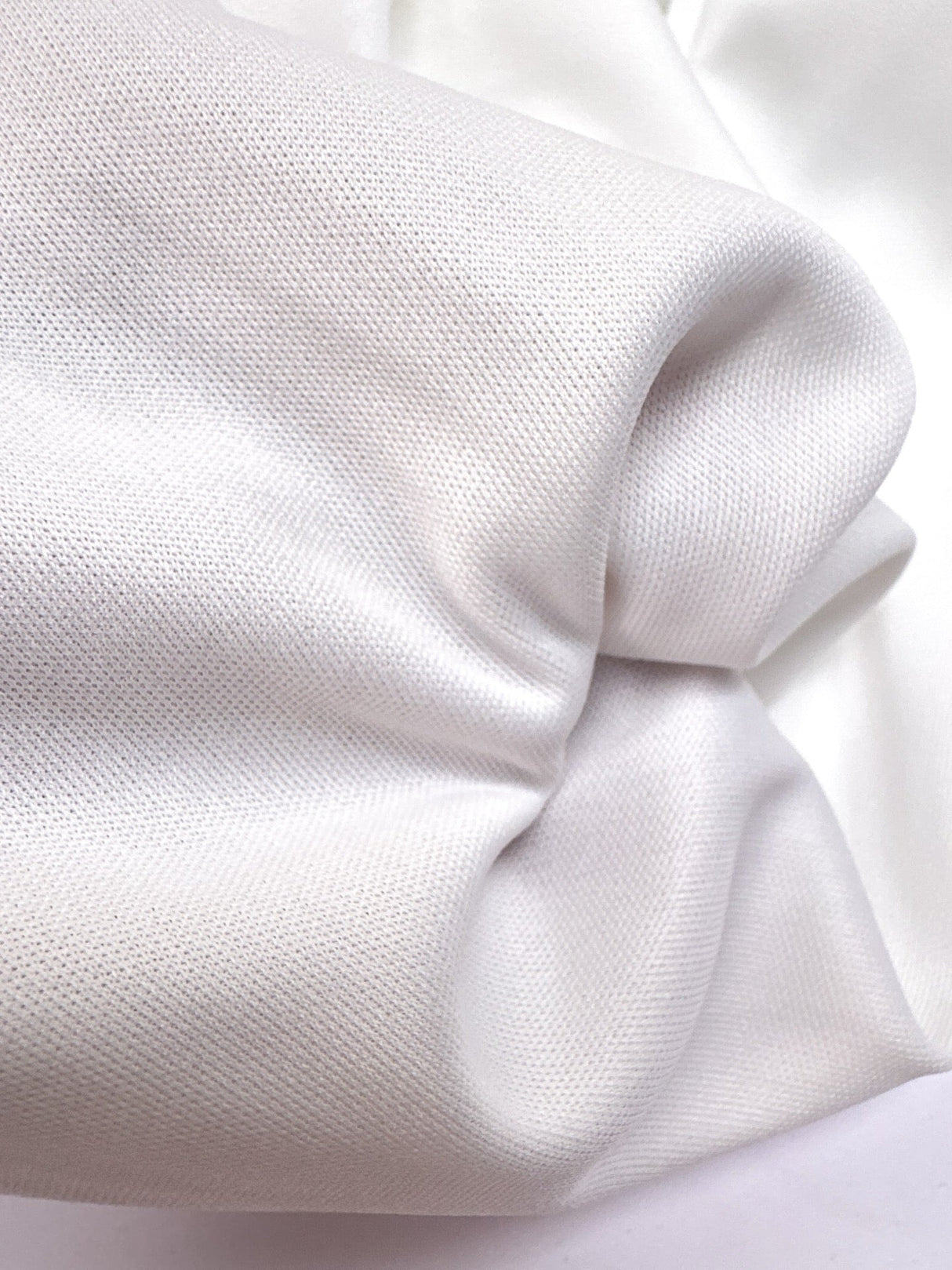 Polyamide Elastane Knitted Fabric White