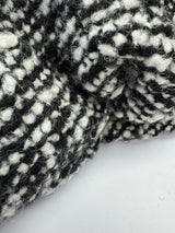 Wool Tweed Bouclé Black White
