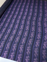 Printed Purple Pink Wool Fabric