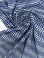 Polyamide Elastane Jacquard Knit Blue Striped