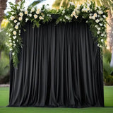 Scuba Backdrop Drape Panel 14 ft x 5 ft Black