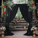 Scuba Backdrop Curtain Drape Panel 10ft x 10ft Black