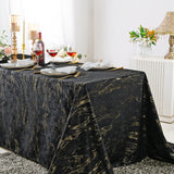 Rectangular Velvet Tablecloth 90x156 Black