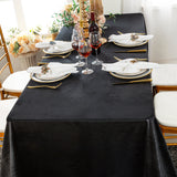 Velvet Rectangular Tablecloth 90x156 Black