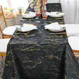 Rectangular Velvet Tablecloth 90x156 Black