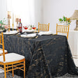 Rectangular Holland Velvet Tablecloth 90x132 Black