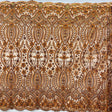 Beaded And Sequined Floral Sparkling Lace Fabric - Embroidered On 100 Percent Polyester Net Mesh, Floral Pattern, 52" Width (1 Yard)