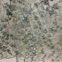 Beaded 3D Floral Lace Sage
