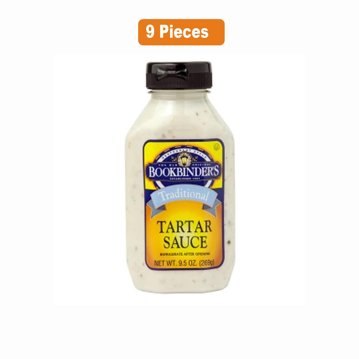 BOOKBINDER'S TARTAR SAUCE 9.5 OZ BOTTLE