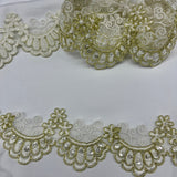 Beaded Corded Lace Trim