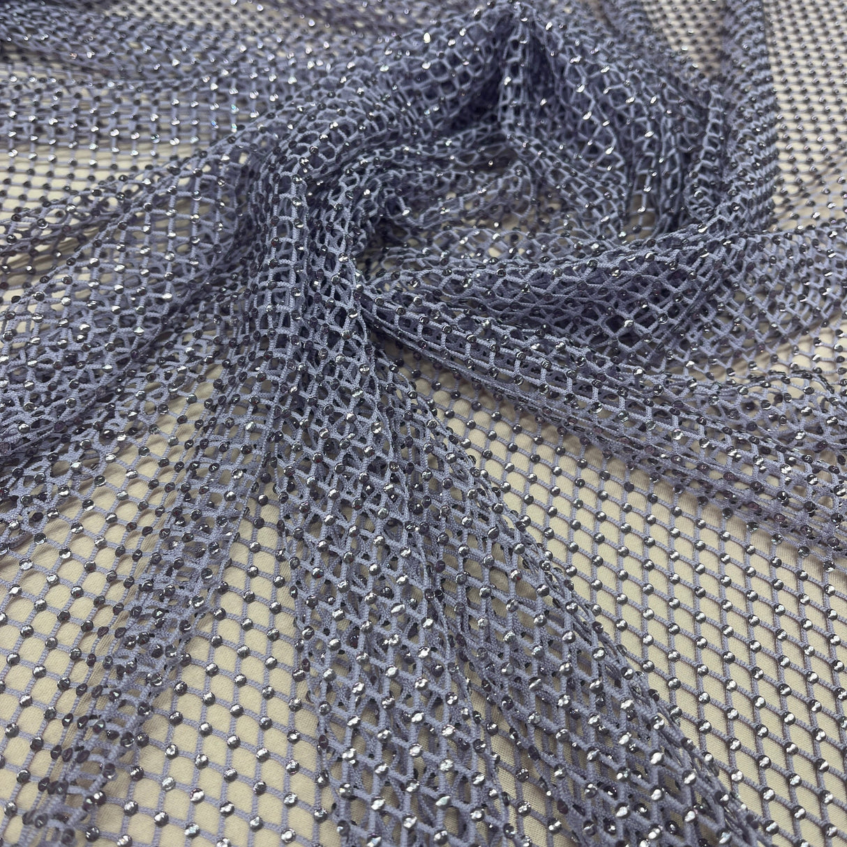 Diamond Fishnet 4-Way Stretch Fabric
