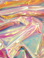 Gold/Silver Holographic Multi-Color Chrome Vinyl Fabric